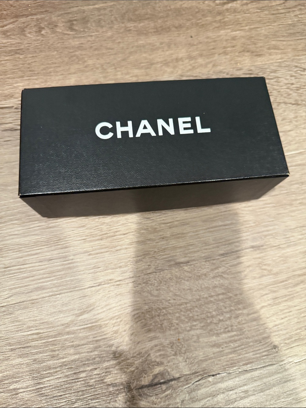 CHANEL empty Black Box with White Logo for sunglasses